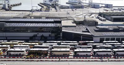 Port of Dover coaches arrive after delays of eight hours