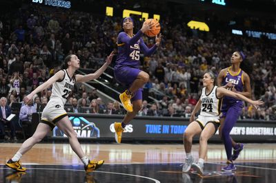 LSU beats Iowa to win 1st NCAA title, posting record triple-digit point game