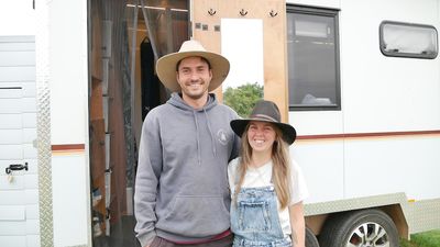 Van life gives couple freedom to ditch the daily grind and hit the open road, funding their travels with farm work