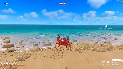 Obviously, this is a fast-paced roguelike where you are a crab with a gun