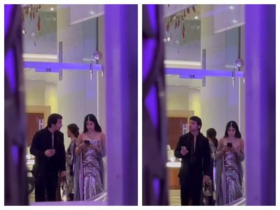 Janhvi Kapoor and her boyfriend Shikhar Pahariya snapped together at the NMACC gala; fans REACT - See photos