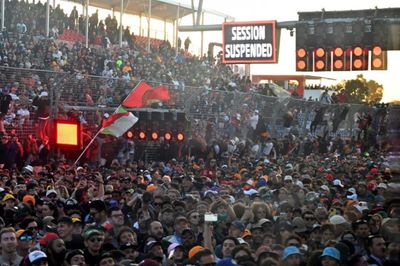 Australian fans invade F1 track before Grand Prix concludes