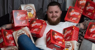 Dad-of-two 'forced' to live on diet of Easters eggs has already eaten more than 200 this year