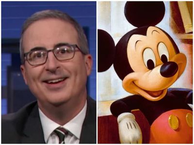 John Oliver ‘riskily’ taunts Disney by using Mickey Mouse as Last Week Tonight’s mascot