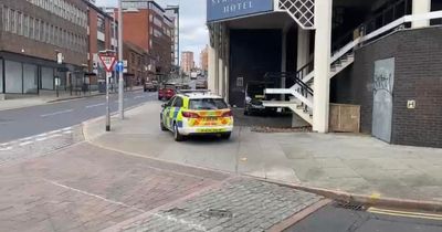 Cyclist injured in collision with van in Nottingham city centre