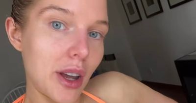 Helen Flanagan shows off fabulous figure in bikini on Dubai holiday as she gives 'too much information' after son's tantrum
