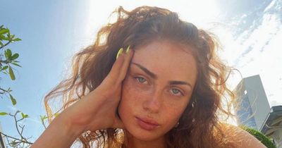 Maisie Smith leaves Max George saying 'I'm so lucky' as she shares make-up free holiday snap before slipping into barely-there outfit