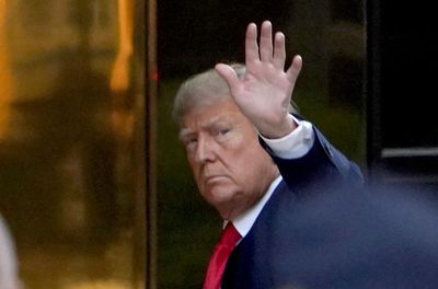 Donald Trump arrives in New York ahead of court appearance