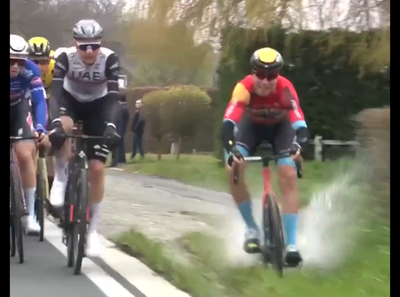 ‘I’m really sorry’: Cyclist causes horror crash after riding through puddle