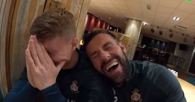 Ben Foster left in stitches after Wrexham team-mate's wild pre-match claim