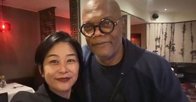 Samuel L Jackson dines in Glasgow restaurant as actor films in Scotland for latest movie