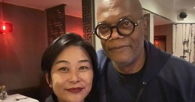Samuel L Jackson delights staff at Glasgow restaurant as he stops by for dinner