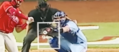 Umpire Chris Segal hilariously thanked Jonah Heim for saving him from a very painful moment