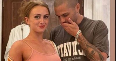 Maisie Smith teases 'exciting news' as she holds her stomach in holiday snap with Max George.