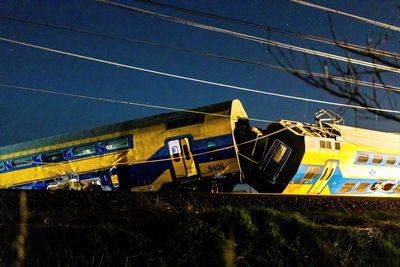 Netherlands train crashes into maintenance crane, killing one; dozens hurt