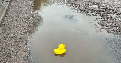 Pothole so bad on notorious Bristol road it broke front of man's car