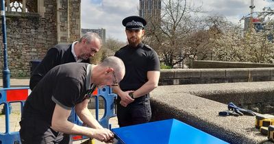 Bristol knife bins installed at Castle Park and community centre
