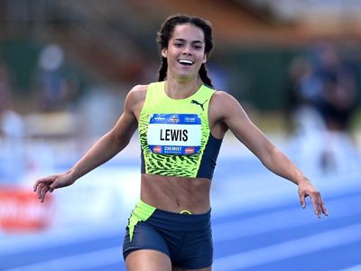 Torrie Lewis completes historic sprint double