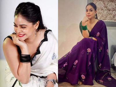 Sumona Chakravarti stuns fans with her saree looks; one tells her, "If you look this sexy in Kapil's show, people will only see you, not Kapil"