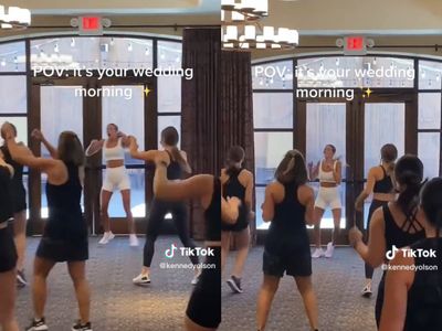 Bride defended over video of workout session with bridesmaids