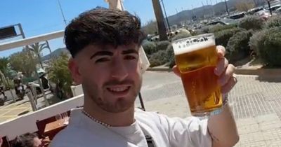 Man flies to Ibiza and buys a pint for less than the cost of a crate of beer