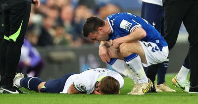 Fans loved Everton star Seamus Coleman's reaction to Harry Kane red card incident