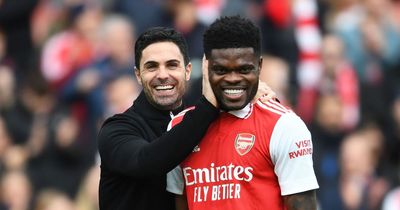 How Arsenal star Thomas Partey celebrated Man United defeat to Newcastle as video emerges