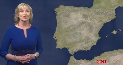 BBC Breakfast's Carol Kirkwood confuses viewers after weather map background blunder