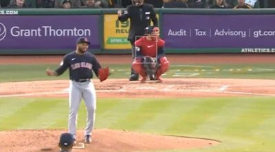 A Guardians reliever celebrated Seth Brown’s pitch-clock violation strikeout as any pitcher should