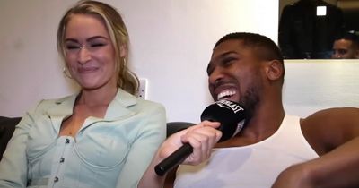 Boxing fans convinced Anthony Joshua was flirting with broadcaster Laura Woods