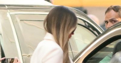 Melania Trump pictured arriving at Trump Tower before historic court case