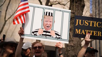 Donald Trump pleads not guilty to 34 felony fraud charges over alleged hush money payments during 2016 election campaign