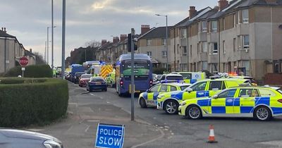 Major emergency response in Glasgow as police swarm on scene of serious road incident