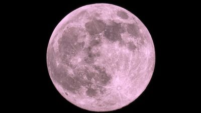 Watch the full 'Pink Moon' rise into the sky on April 6