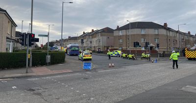 Glasgow Calder Street incident sees two children rushed to hospital after road crash