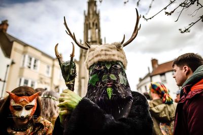 Ancient folklore figure of Green Man inspires design for coronation invitation