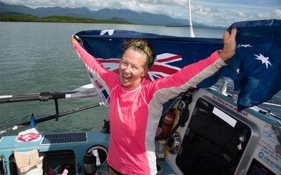 Solo rower reaches Aust after eight months in Pacific