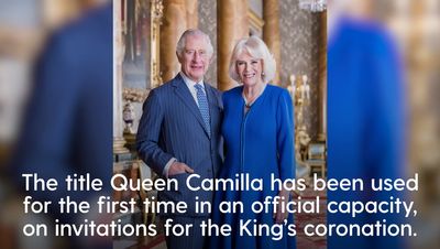 ‘Queen Camilla’ used officially for first time on coronation invites