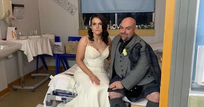 Scots bride has 'perfect' wedding day after hospital nurses help her tie the knot