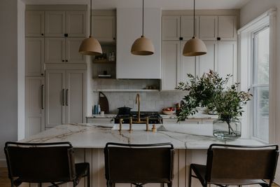 'It’s the perfect creamy off-white' – these designers chose this exact Farrow & Ball color to spray a townhouse's kitchen