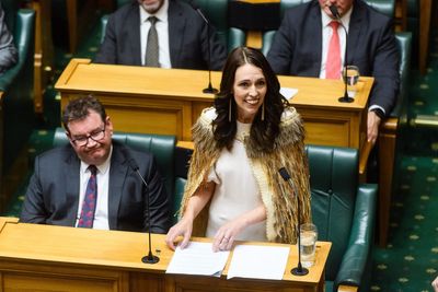Jacinda Ardern hugs her way out of Parliament