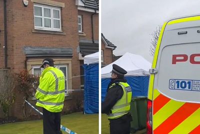 Footage shows 'police search underway' at Nicola Sturgeon and Peter Murrell's home