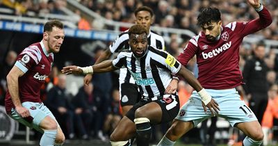 What time and TV channel is West Ham v Newcastle United on tonight in the Premier League?