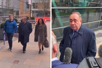 Alex Salmond reacts to news of Peter Murrell's arrest