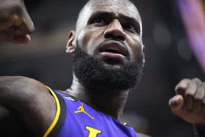 BAAA! LeBron’s Lakers teammates drown out his postgame interview with goat sounds