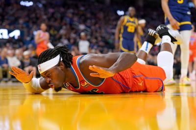 PHOTOS: Best images from the Thunder’s 136-125 loss to the Warriors
