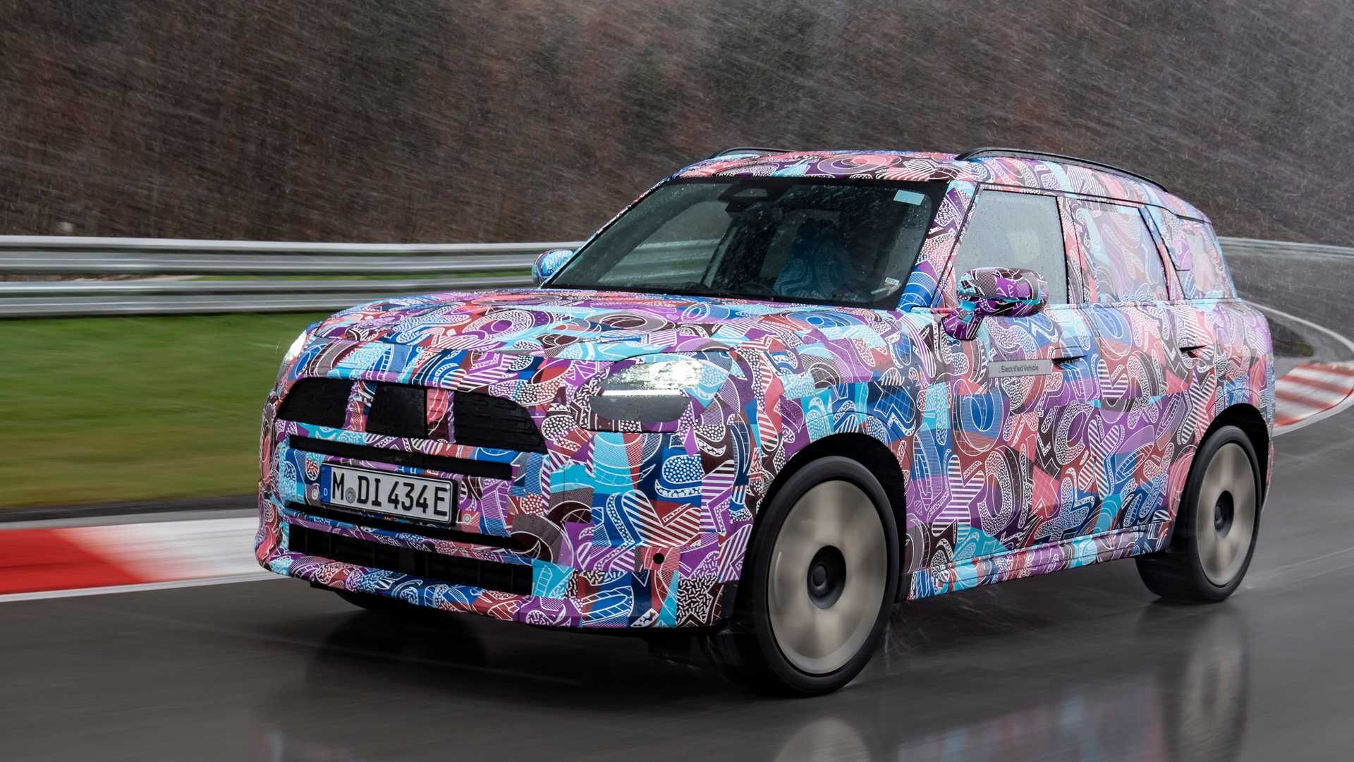2024 Mini Countryman EV Teaser Confirms 188HP, 308HP…