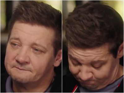 Jeremy Renner chokes up as he reveals he wrote goodbye letter to family during snowplough accident