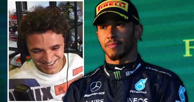 Lando Norris creases laughing after making Lewis Hamilton 'eighth world title' F1 blunder