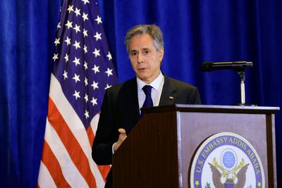 Nato members don’t appear to care about Trump arrest, Blinken says